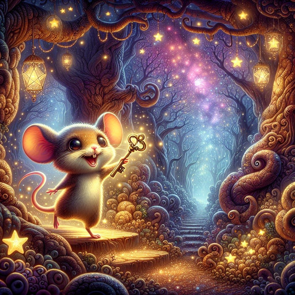Magical Mouse Finds Key in Mystical Forest