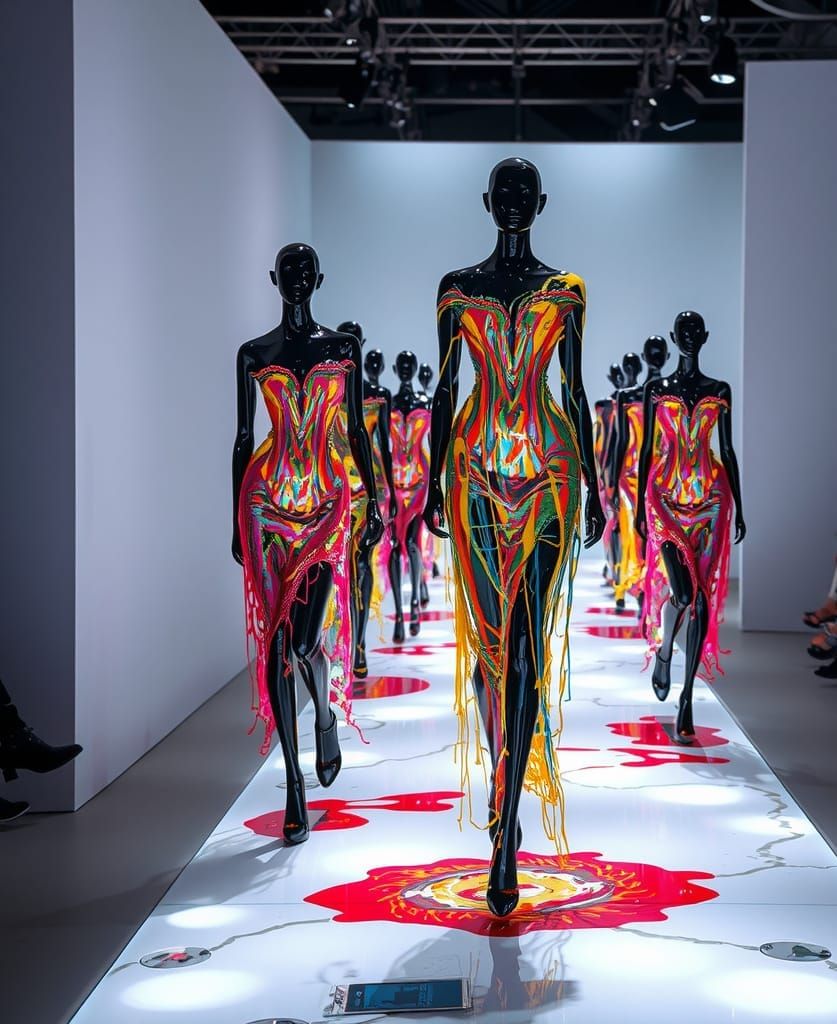 Stunning Glass Fusion Fashion Show in 3D, 8K