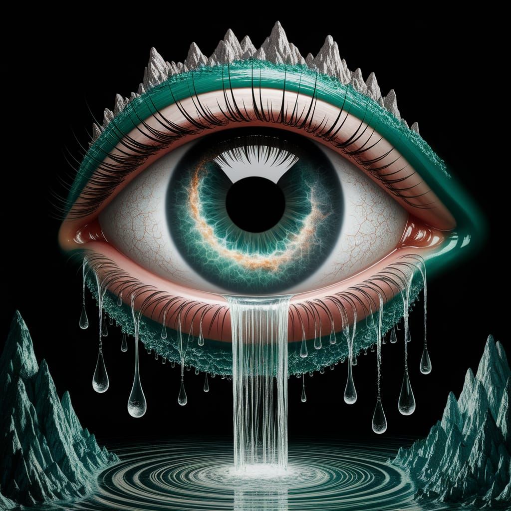 Emerald Eye Microcosm: A Surreal Photography Masterpiece
