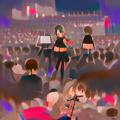 Vibrant Concert Scene Generated by AI