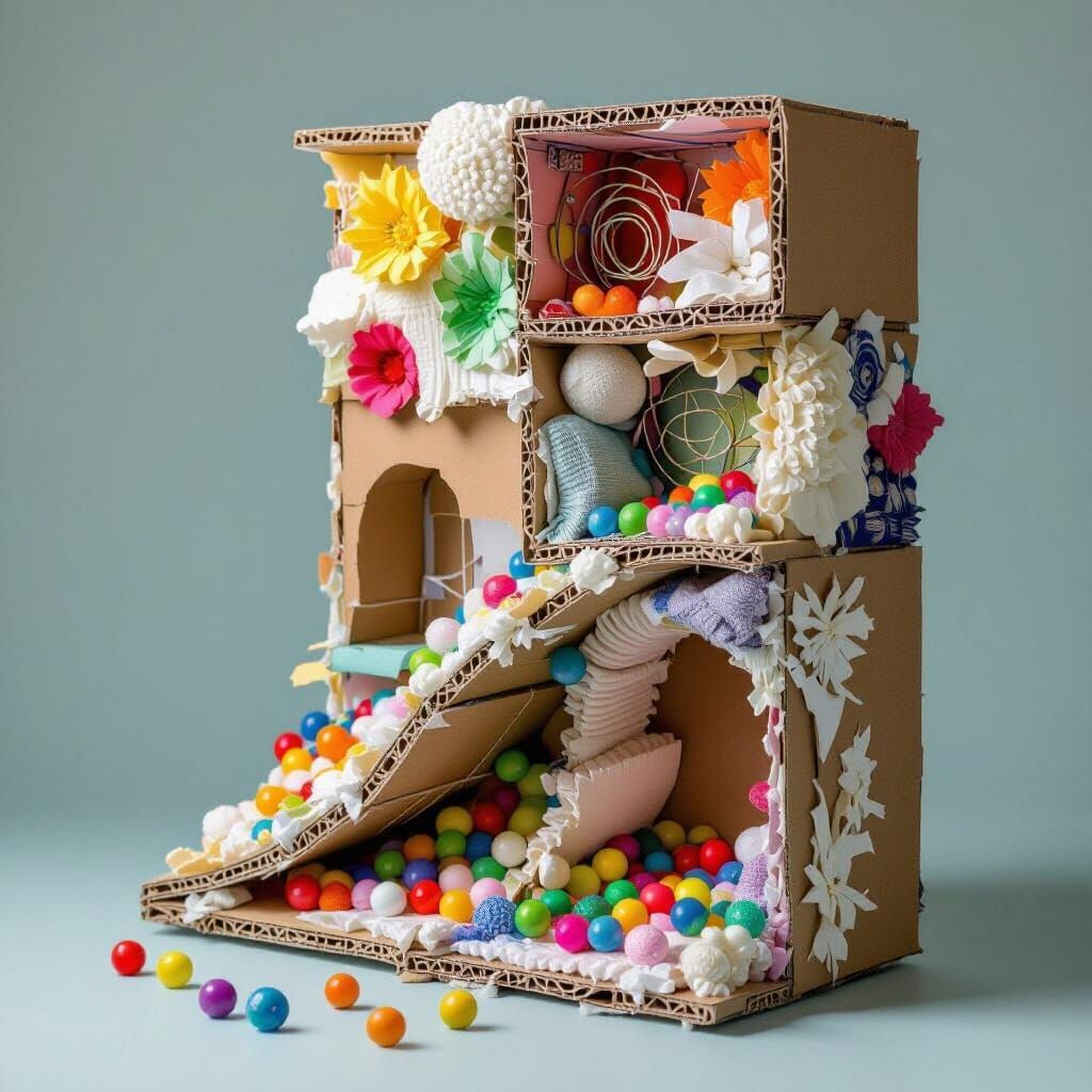 Sculpture Depicting Life's Transition: Child to Adult