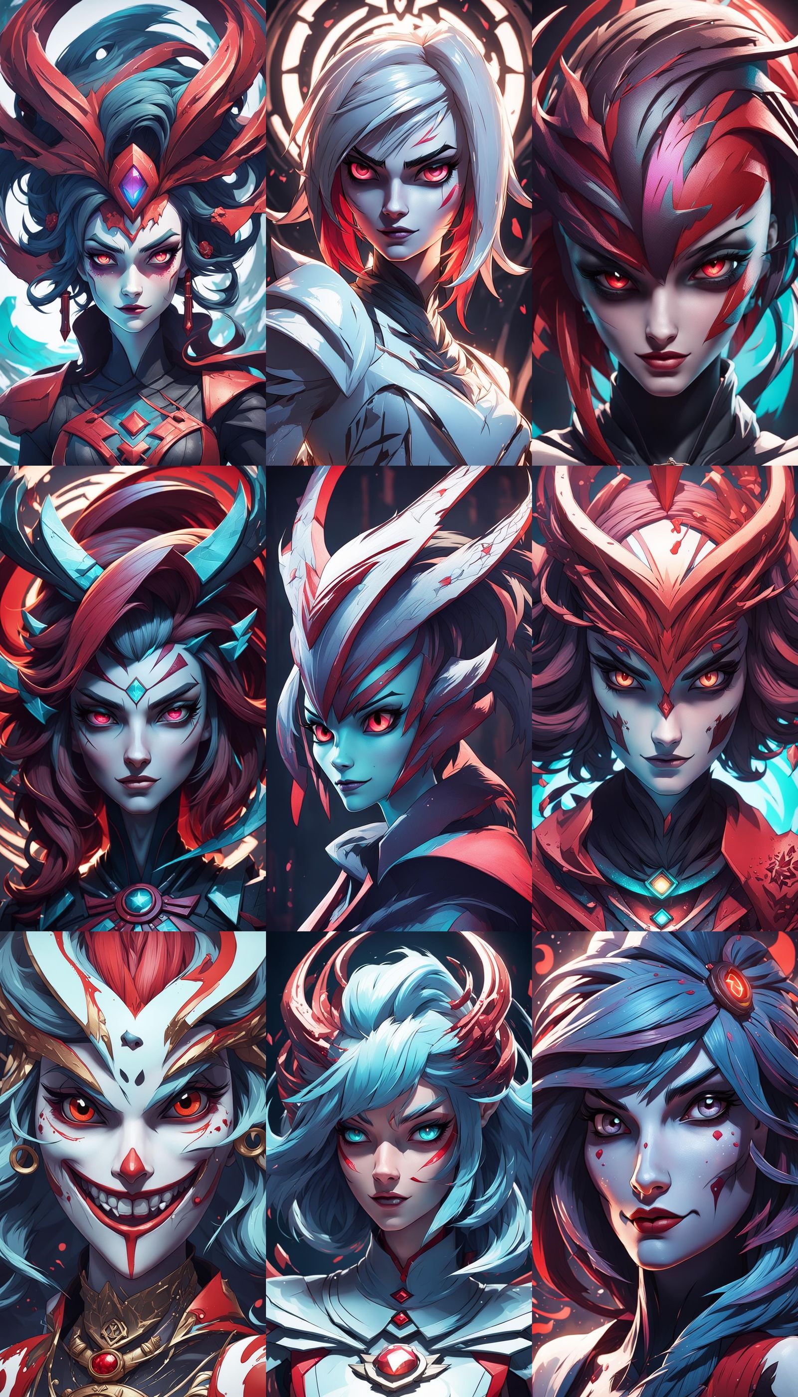 Lilith Morningstar Portrait in Art Nouveau Style