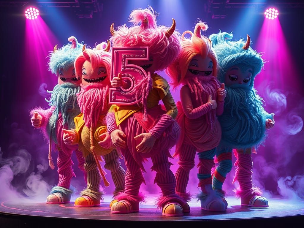 Although they laughed, they kept wondering, "What does 'funf...