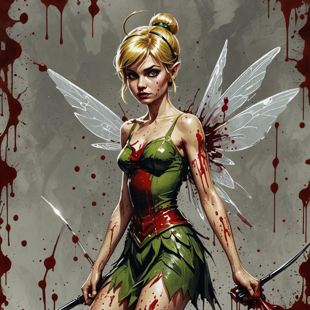 Sinister Tinkerbell Illustration