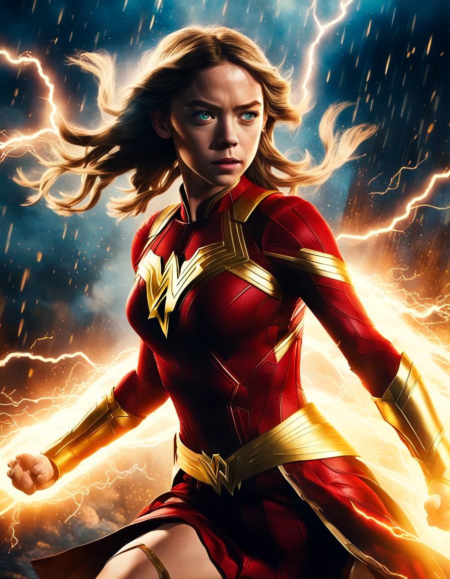 Mary Marvel Unleashes Mystic Lightning Powers