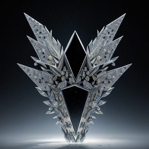 Fantastical Ice Palace with Dazzling Dotted Diamonds