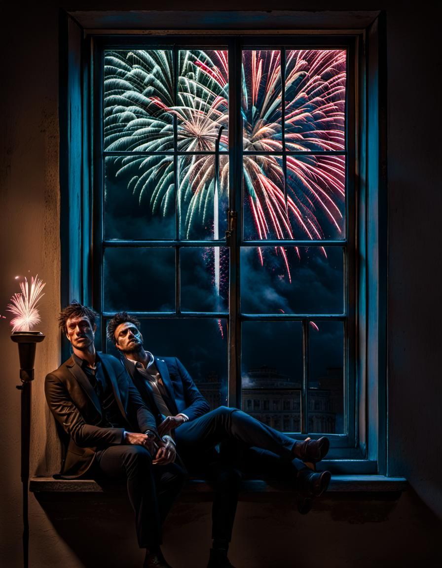 Lonely New Year's Eve with Ghost in Unreal Engine