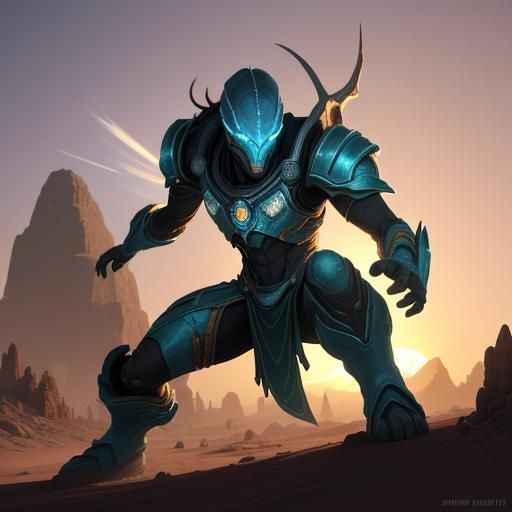 Freerunning Alien Leaps Across Martian Terrain