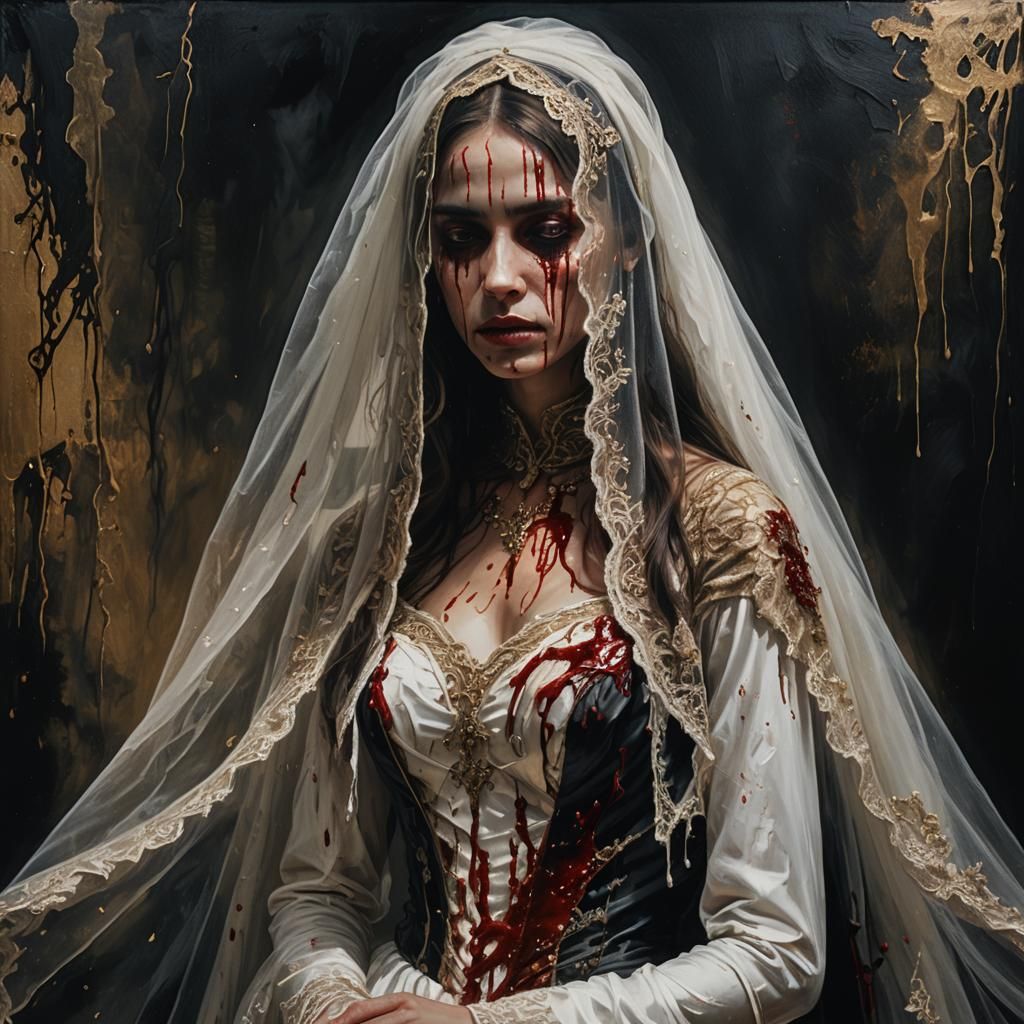 Blood-stained Bride: Dark Fantasy Concept Art