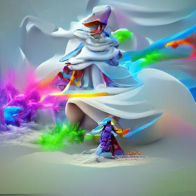 Battle Mage Concept Art in High Fantasy Style