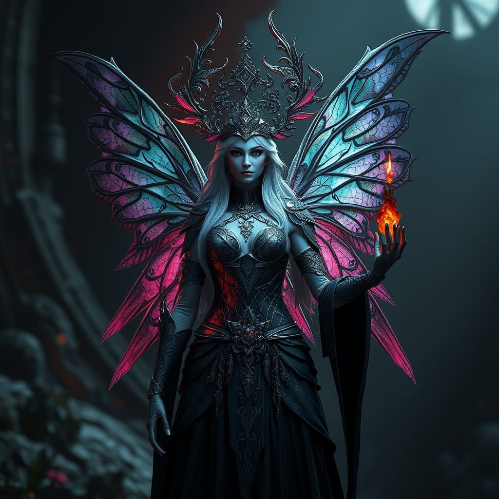 Gothic Goddess in 3D Cinematic Glory