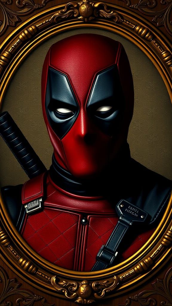 Deadpool in Elegant Renaissance Style