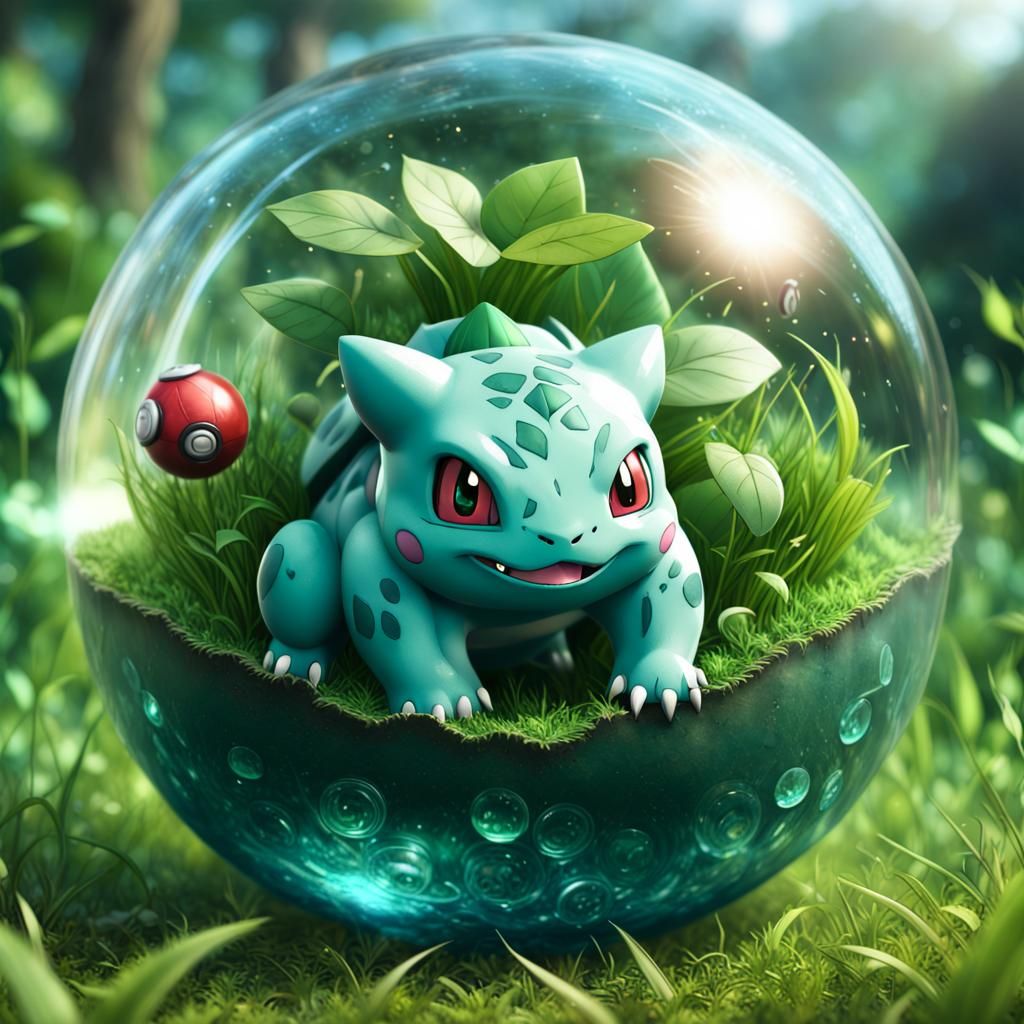 Bulbasaur in Poké Ball: Fantasy Concept Art