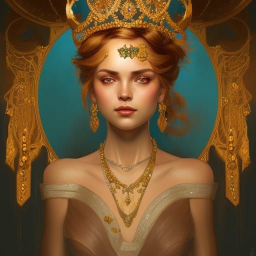 An amazing crown on an amazing queen