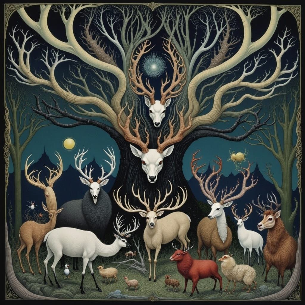 Fairytale Animals Gather in Black Forest