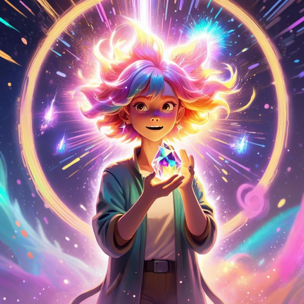FizzyElf's Galaxy Crystal: Magical Realism Concept Art
