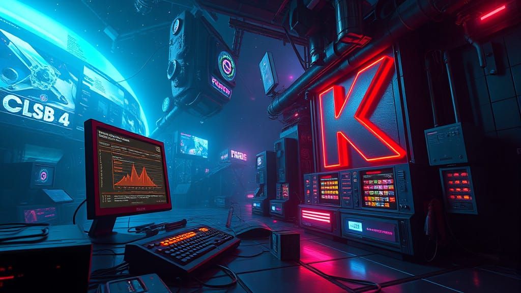 Cyberspace System Logger in Futuristic Fantasy Art