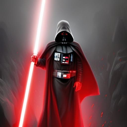 Eminem as Sith Lord with Lightsabers