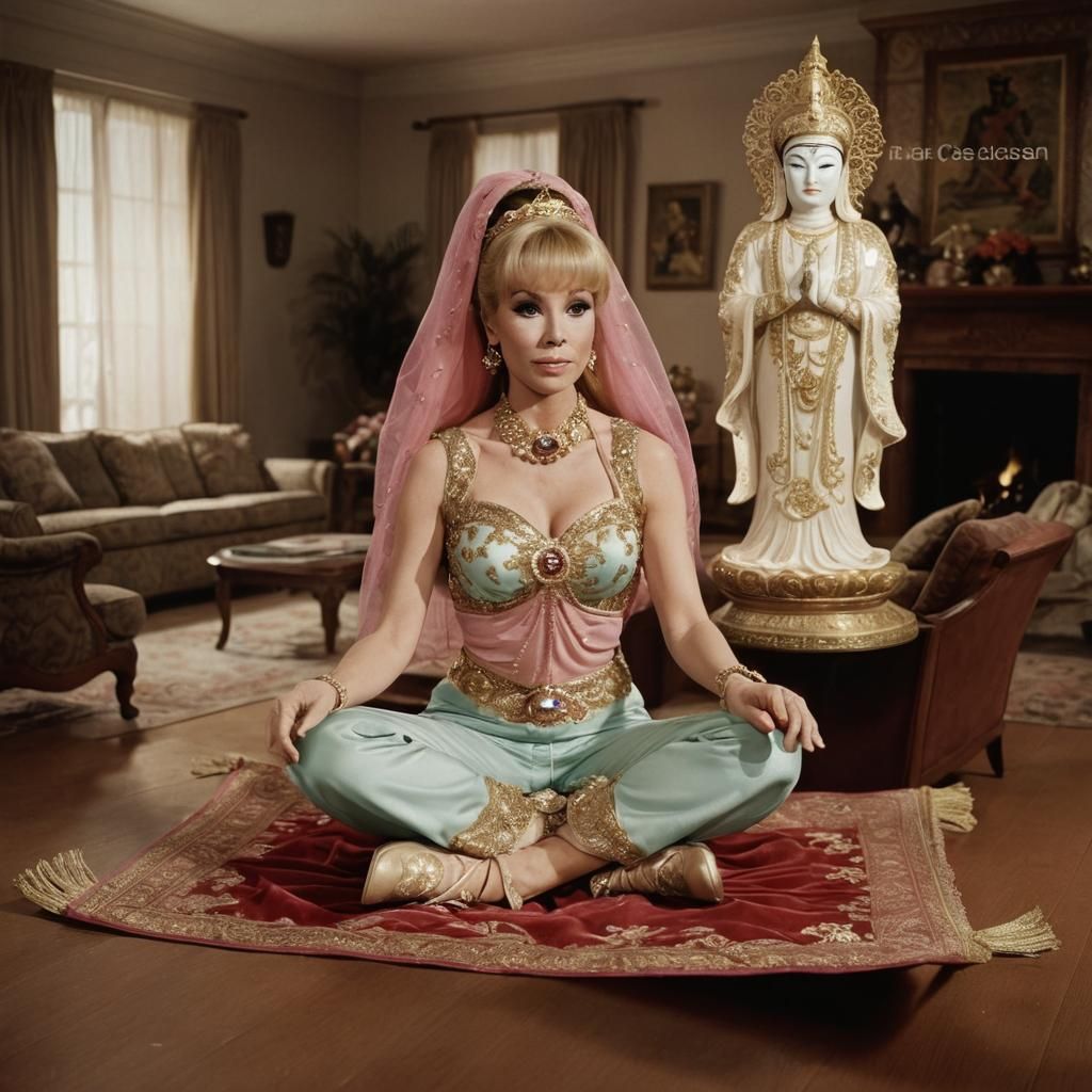 Barbara Eden as Jeannie in Classic TV Show