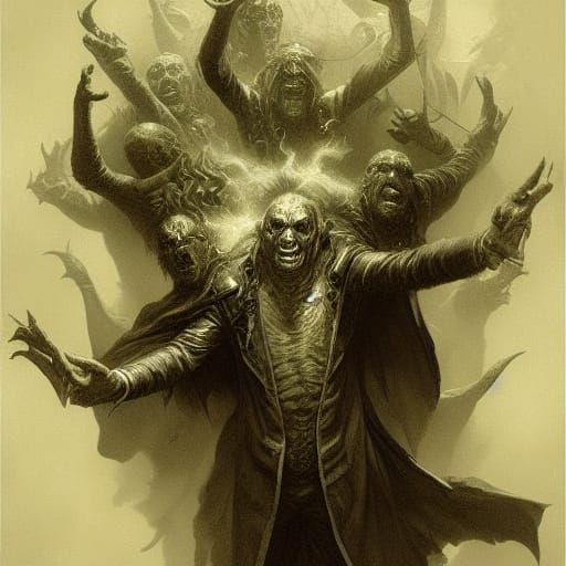 Horror Character Portrait Inspired by Gustave Doré