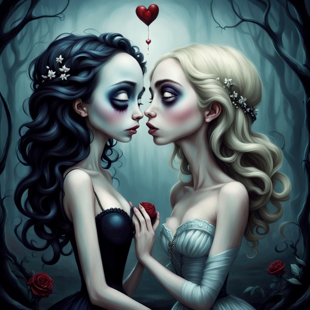 Gothic Tragic Love Scene