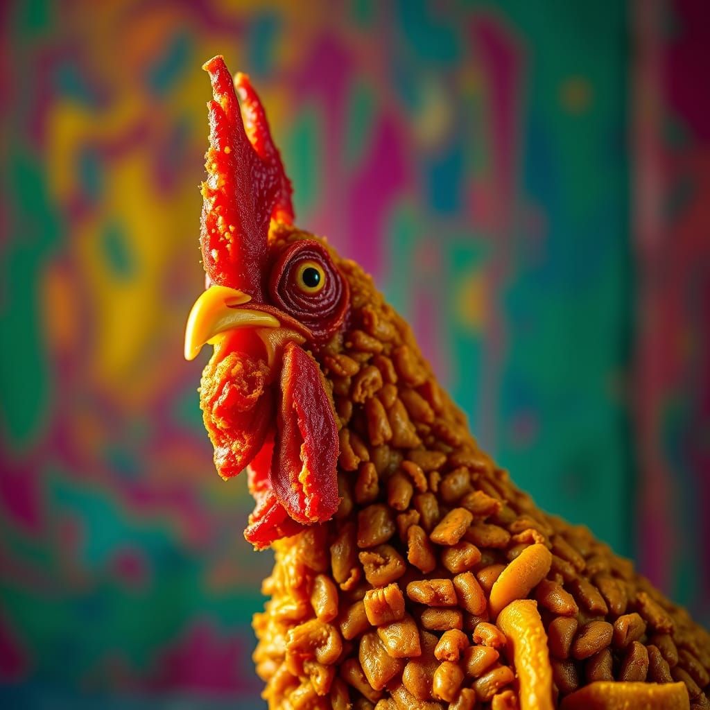 Hyperrealistic Taco Chicken in Cinematic Style