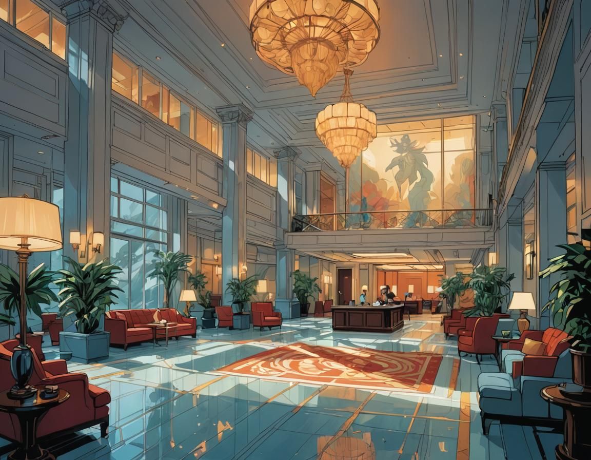 A Luxury Hotel lobby