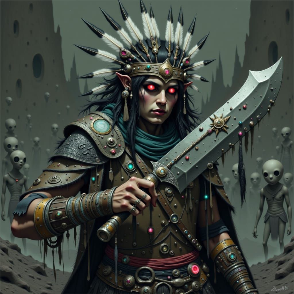 Native American Vampire Shaman Battles Aliens in Wasteland