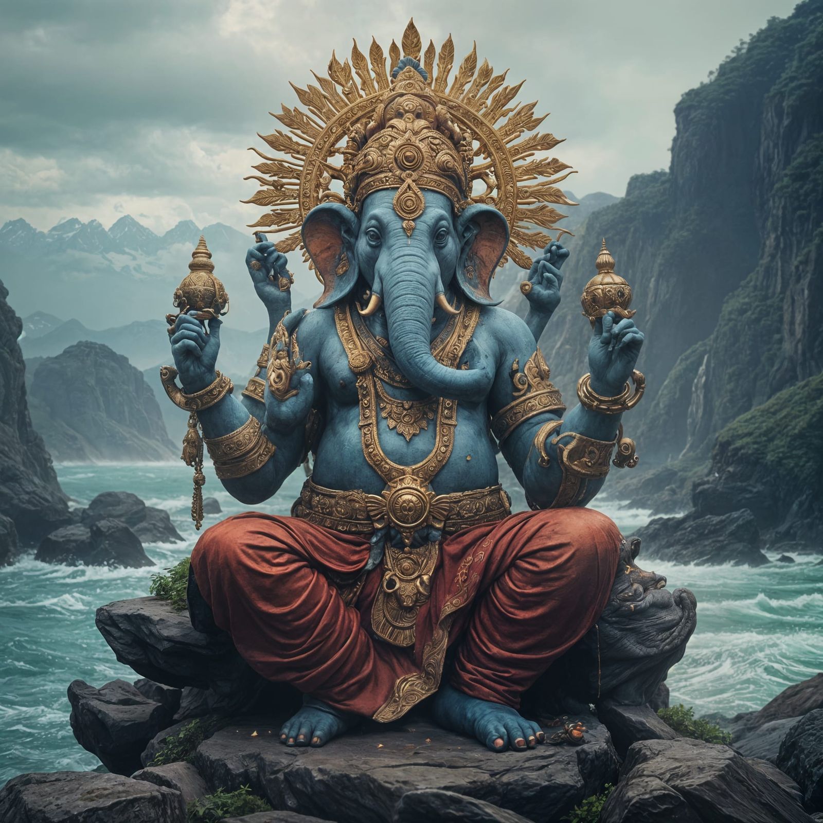 Ganesha in Mystical Oceanic Splendor