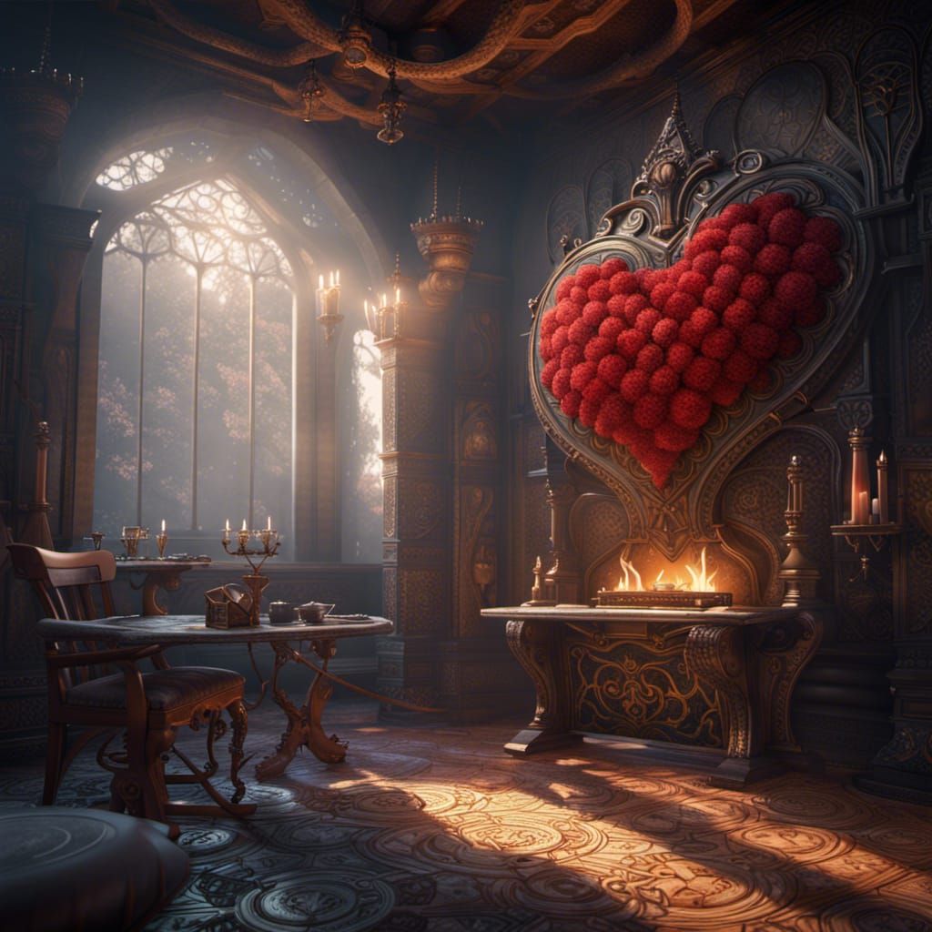 Heart as Hearth: Detailed Fantasy Concept Art