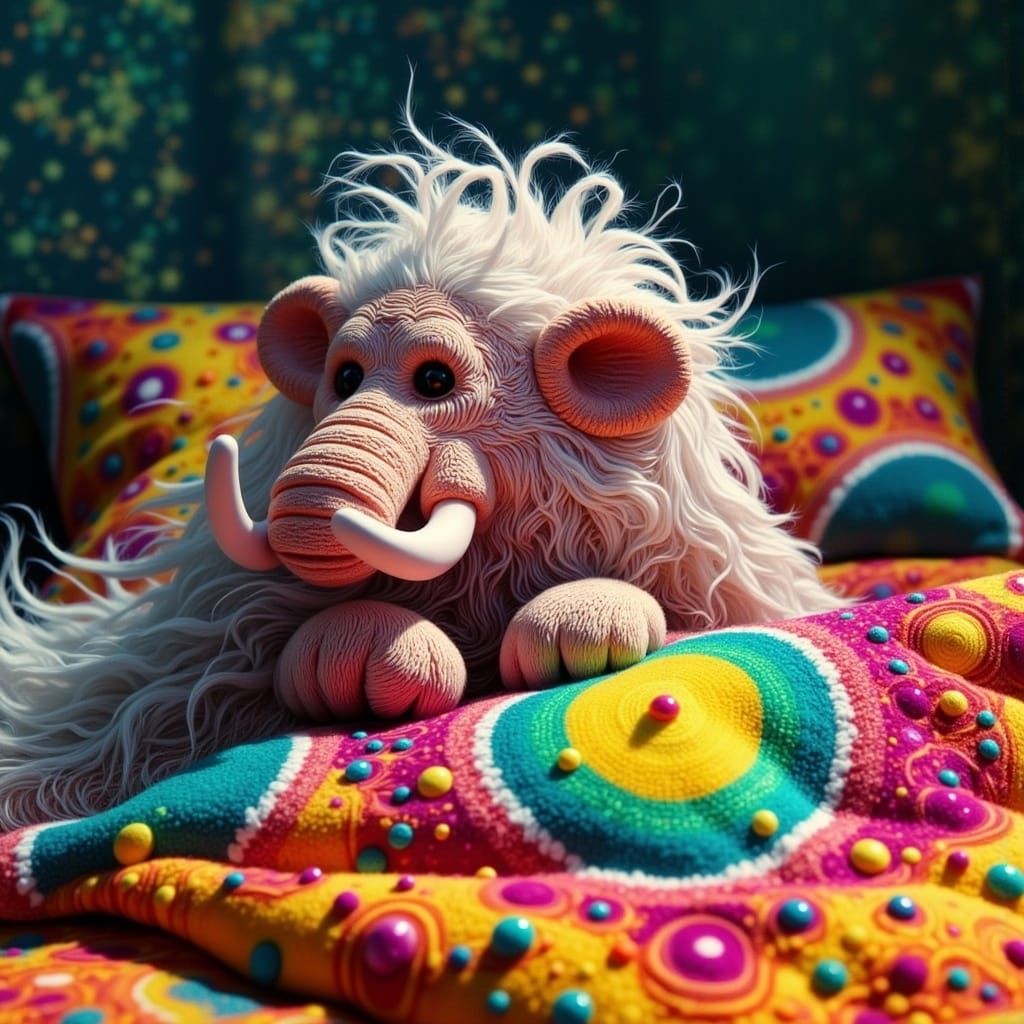 Japanese Yokai in Whimsical Hyper-Maximalism