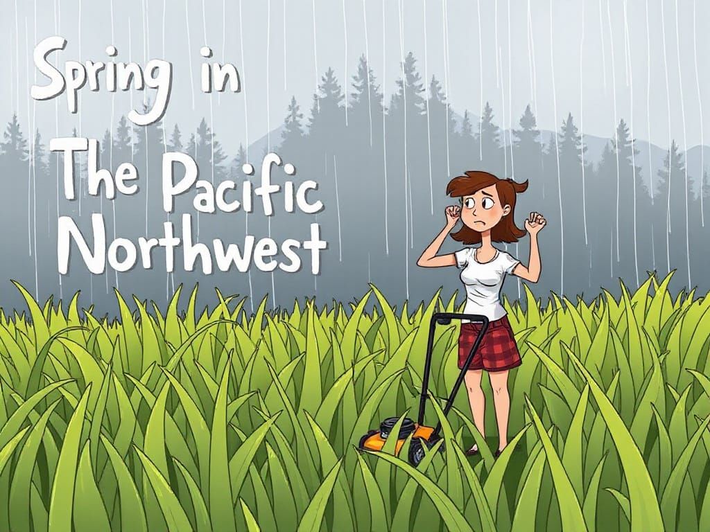 Whimsical Spring in the Pacific Northwest Landscape