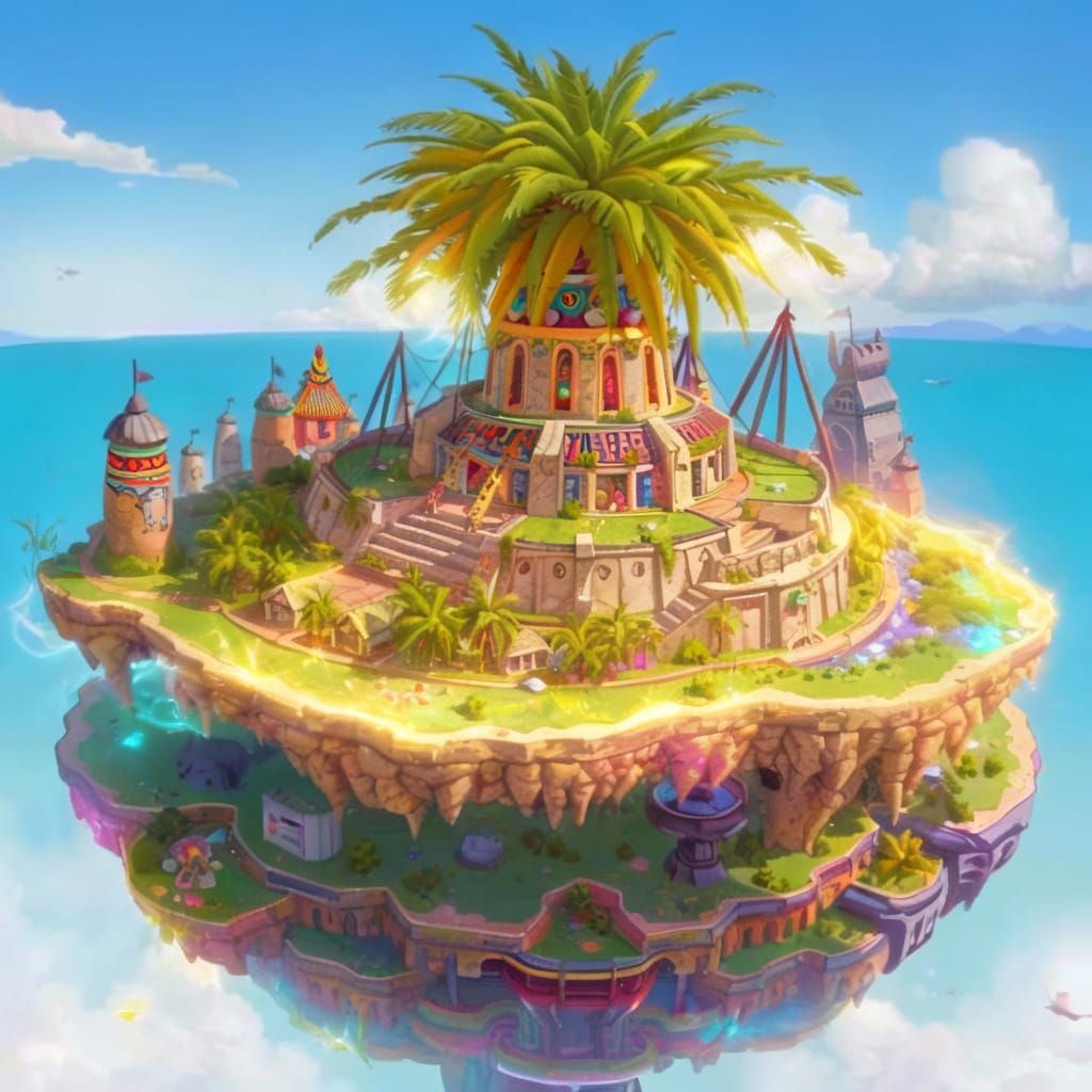 Floating island, fantasycore, Afro-Caribbean