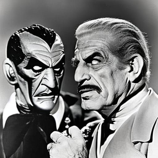 Vincent Price, Boris Karloff, and a Raven in Baroque