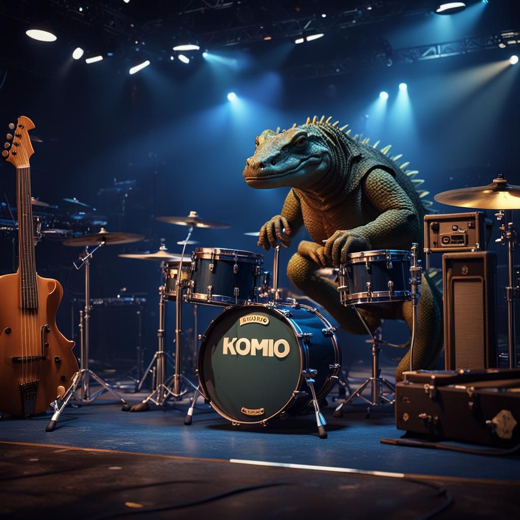 Komodo Band Announcement in 3D Game Cinematic Style