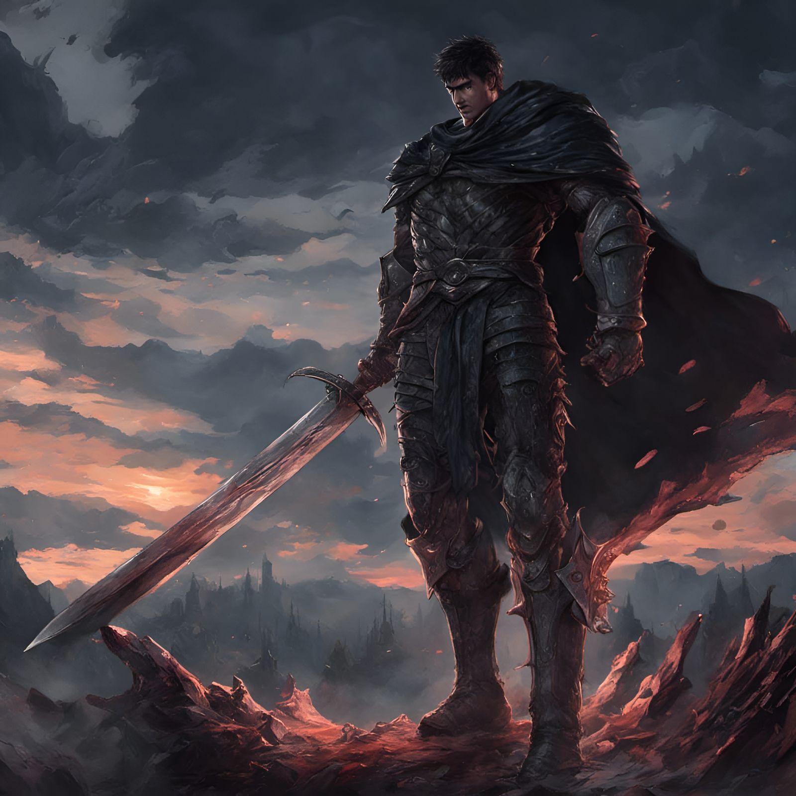 Berserk Guts: Dark Fantasy Concept Art