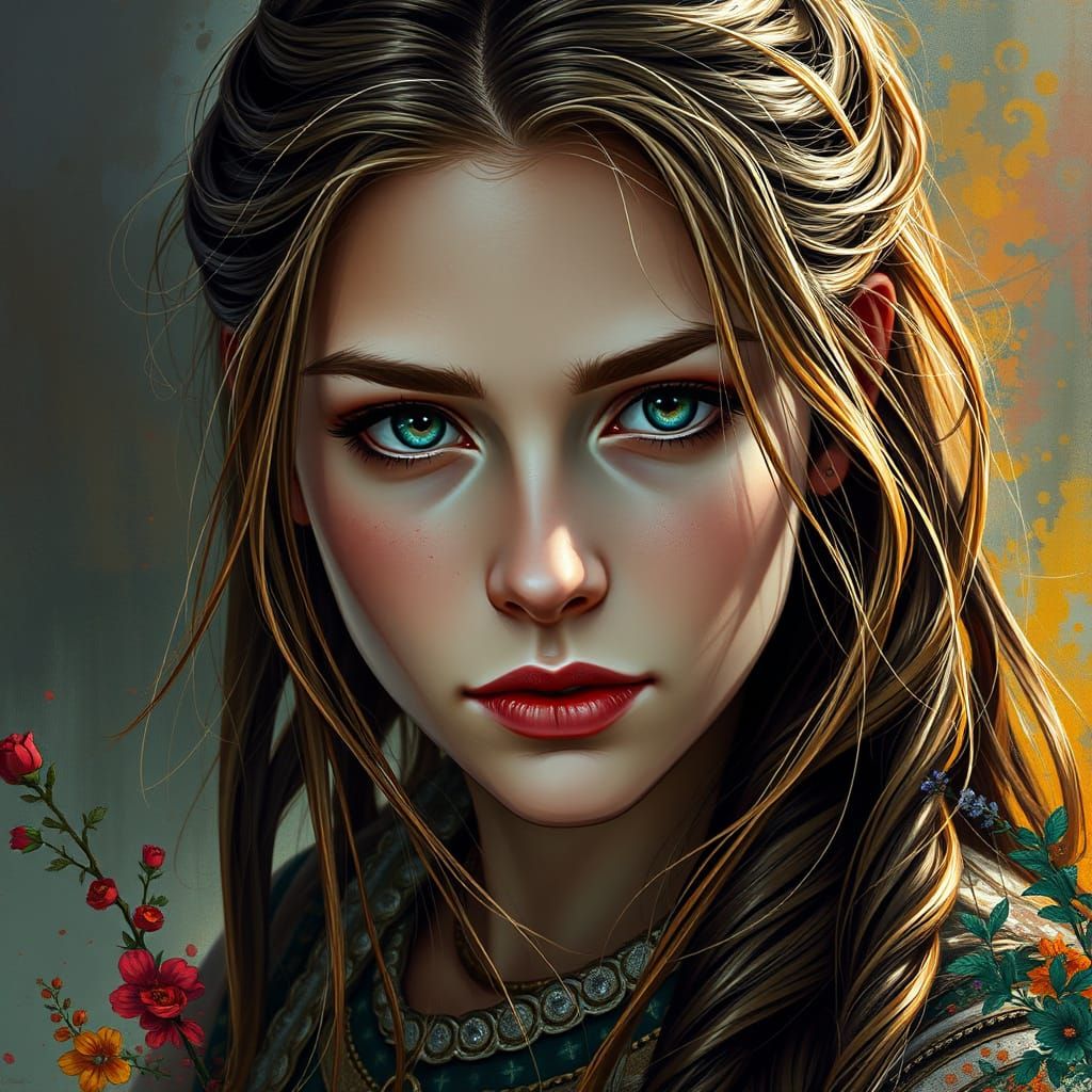 Hyperrealistic Celtic Goddess