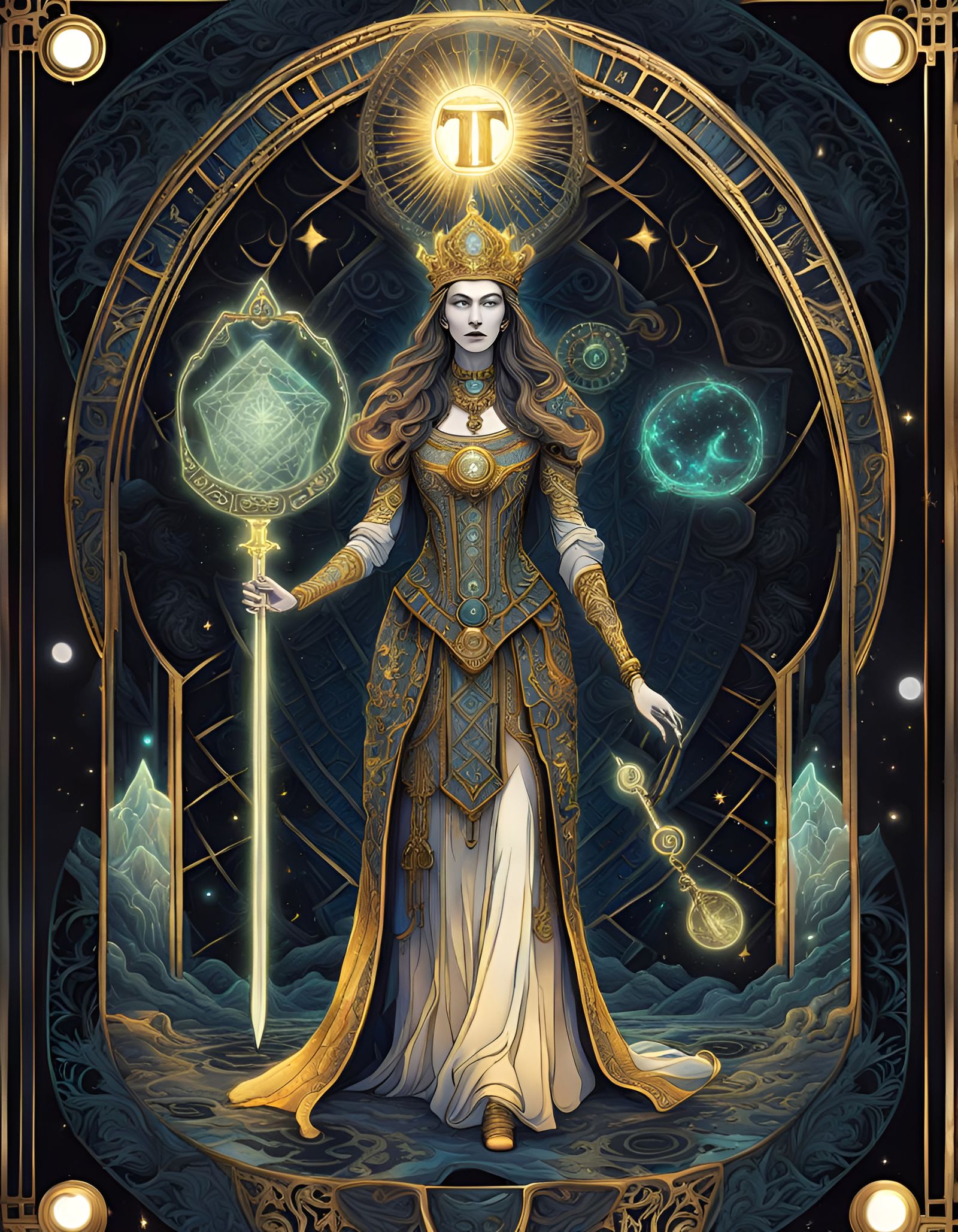 Magical Tarot Card: Major Arcana in Dreamy Vision