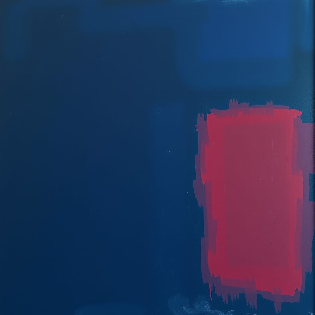 Crimson Awakening on Midnight Blue