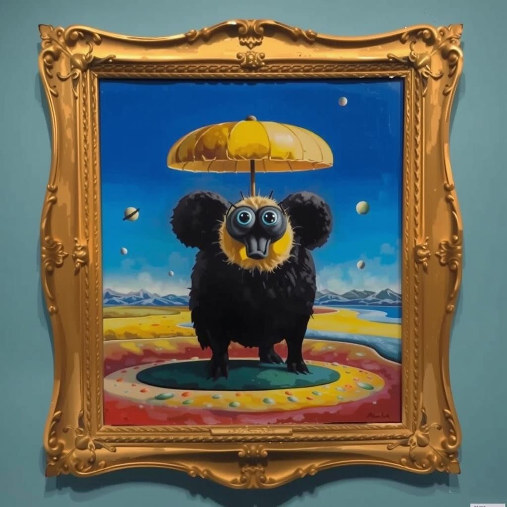 Surreal Melting Landscape in Dali Style