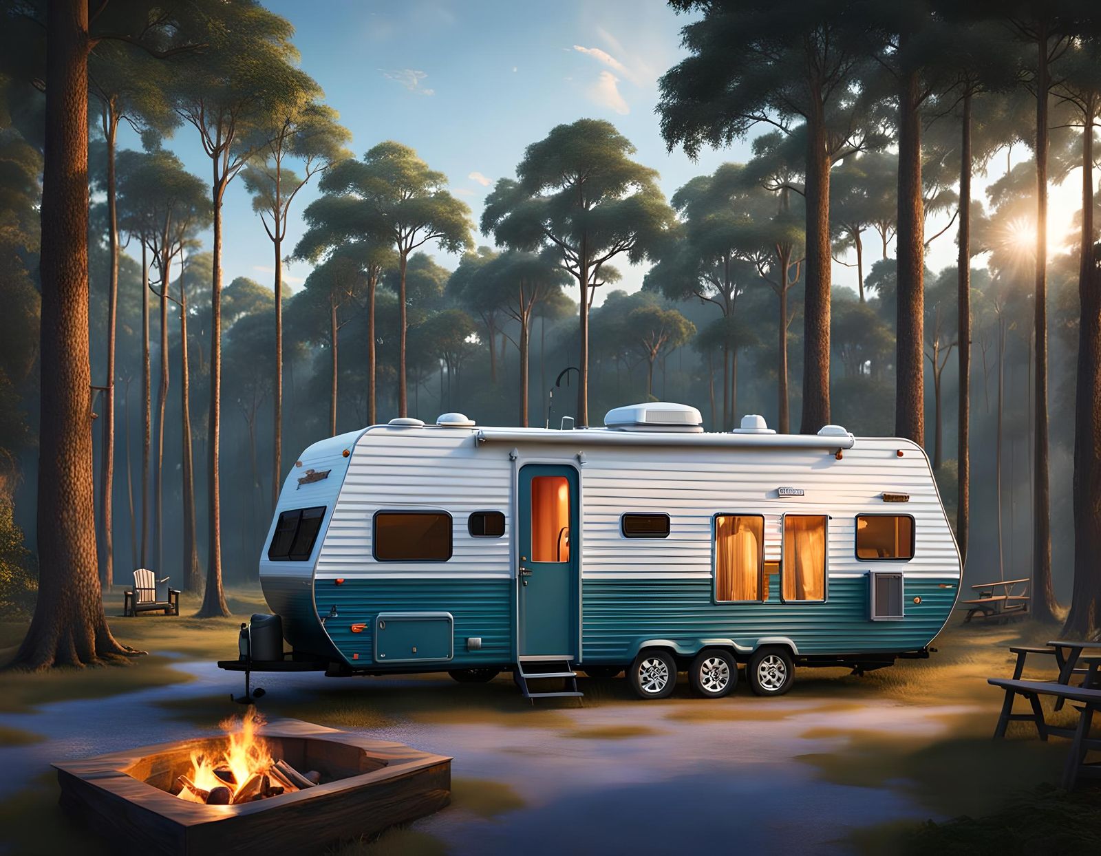 RV Camping at Disney World: Fantasy Concept Art
