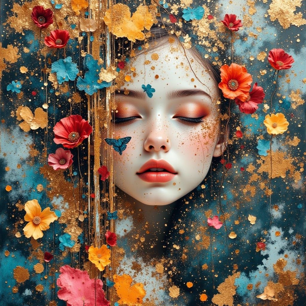 Hyperreal Portrait with Divine Oil and Dreamweaver Style