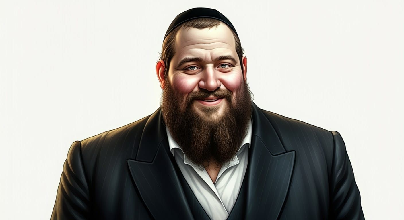 Friendly Hasidic Man in Traditional Attire