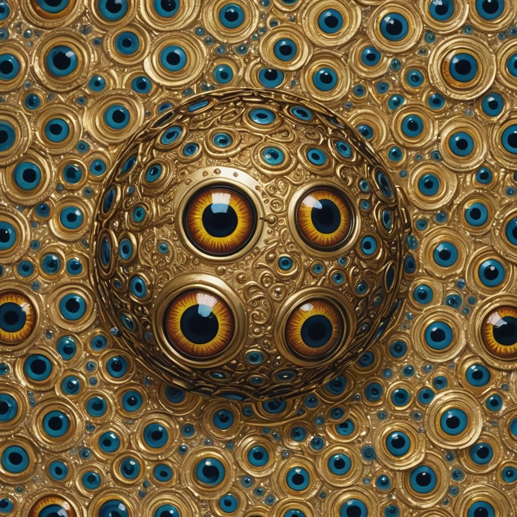 Gilded Eyeball Close-Up