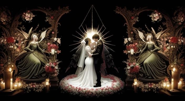Surreal Wedding Dance of Heaven and Hell