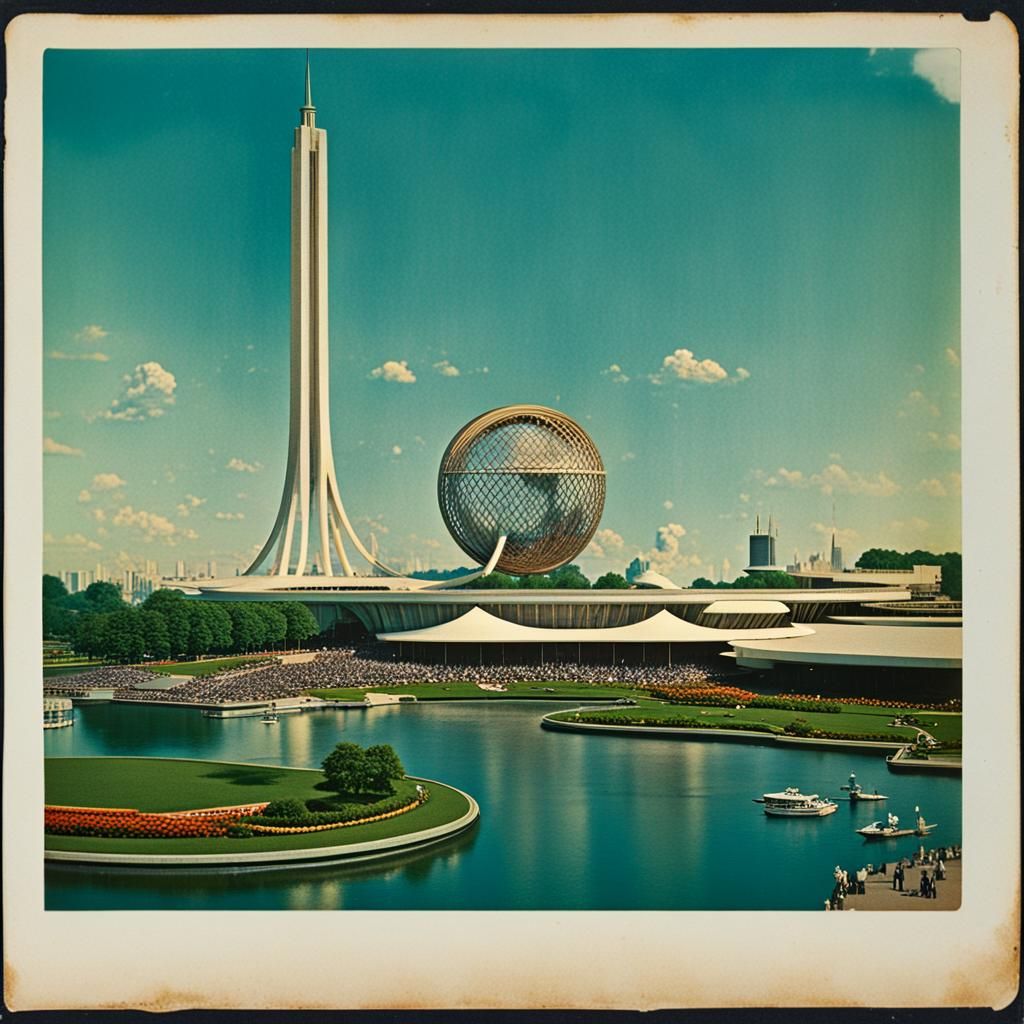 1964 New York World's Fair Vintage Photo