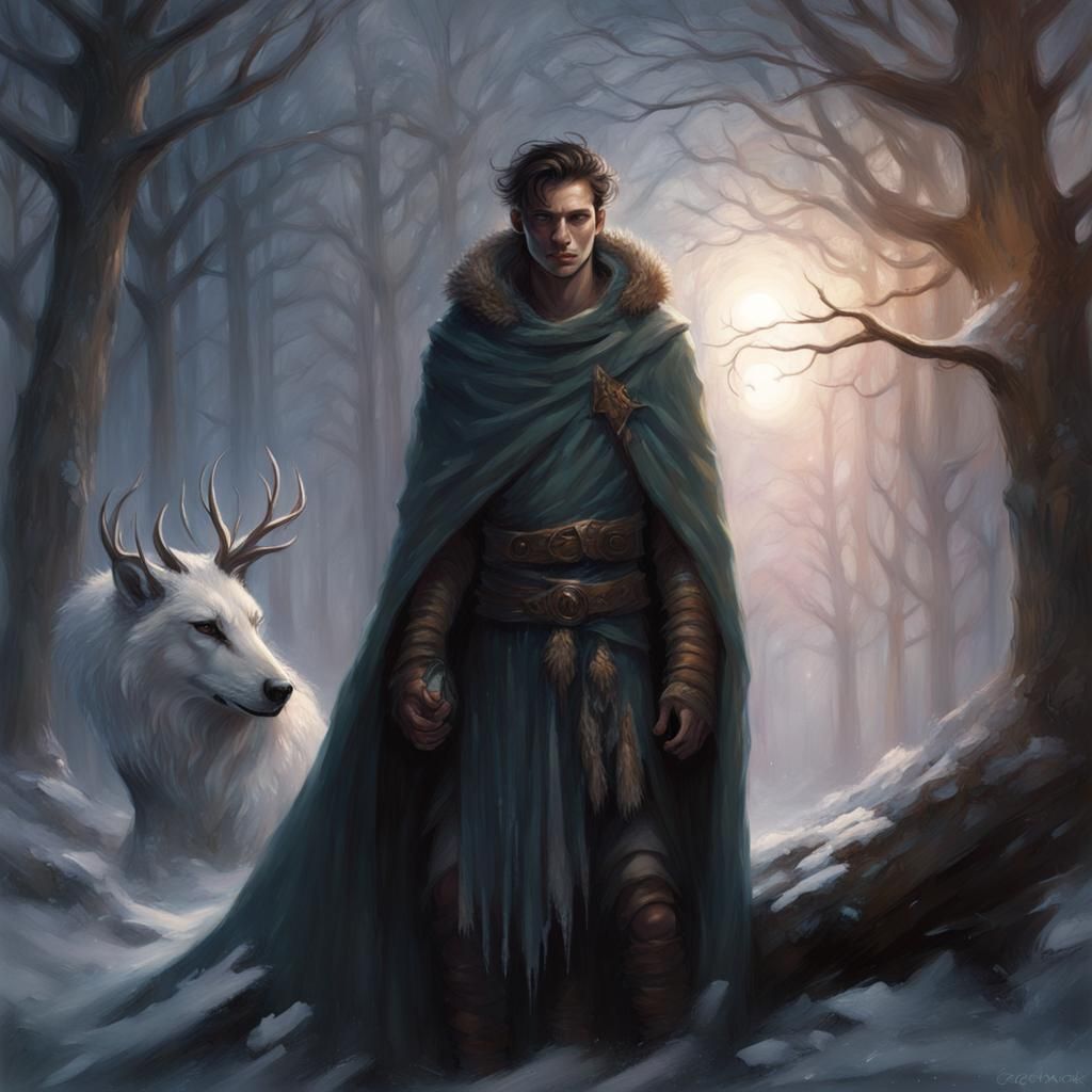 Ethereal Winter Druid Under Sinister Stars