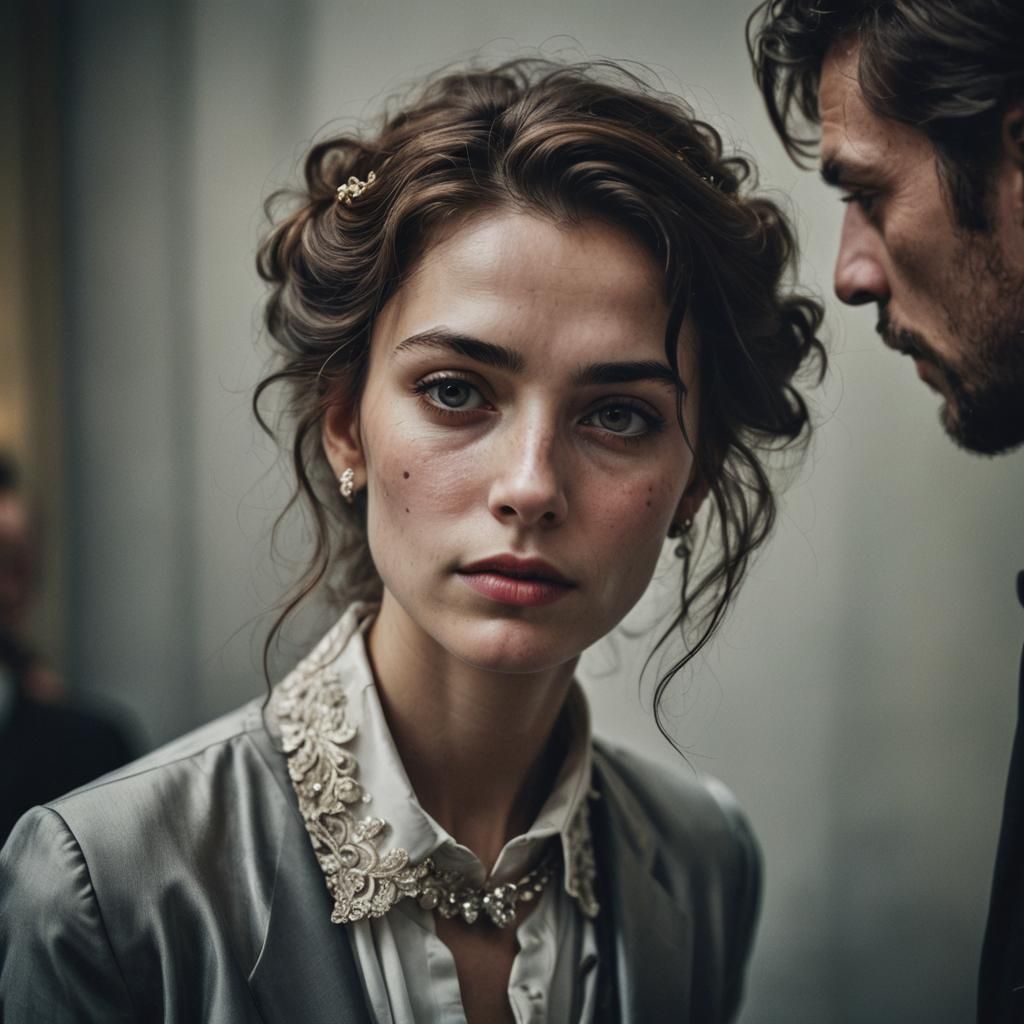 Elegant Reception Portrait in Ambient Light