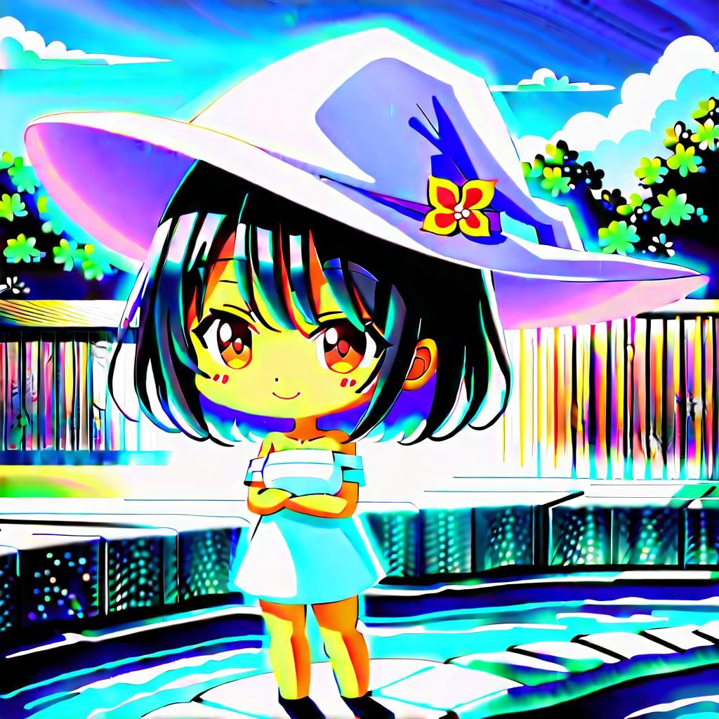 Chibi Witch in Onsen: Anime Key Visual