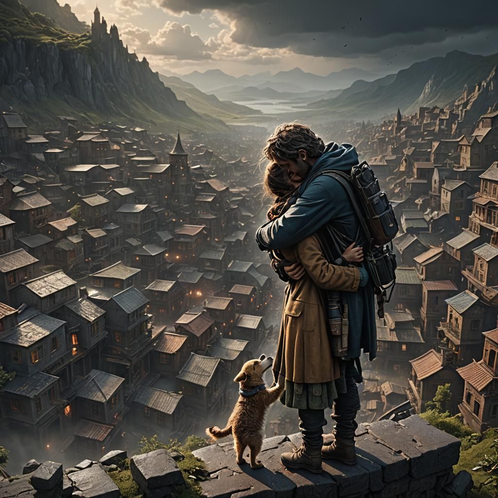 Sometimes You Just Need a Hug: Digital Matte Painting